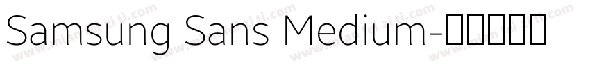 Samsung Sans Medium字体转换